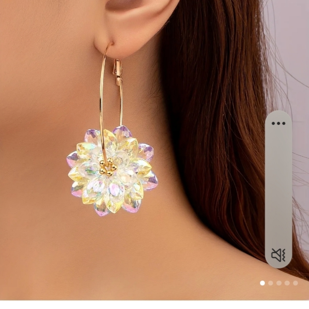 Large 14k gold Plated earrings
